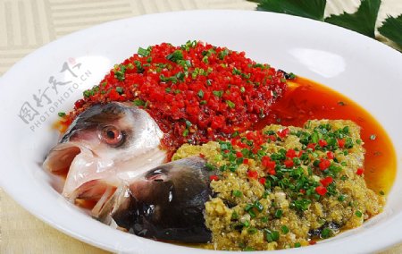 豫菜鸳鸯鱼头图片
