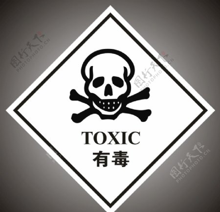 危险废物标签有毒格式CD图片