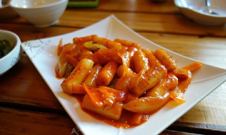 日韩料理辣年糕图片