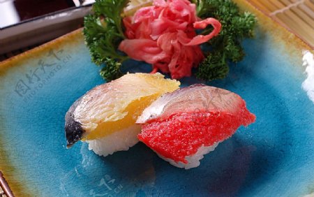 寿司类西零鱼握图片