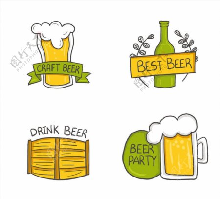 优质啤酒标签图片