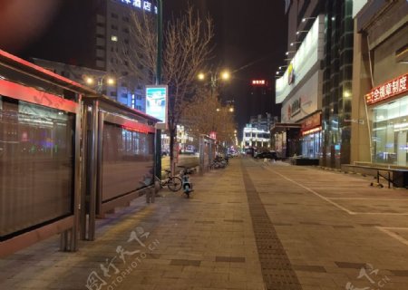 东北沈阳城市街道无人图片
