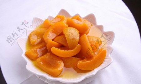 鲁菜山东菜蜜汁黄桃图片