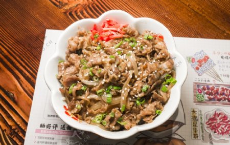 美食日本料理文化大满足牛肉饭图片