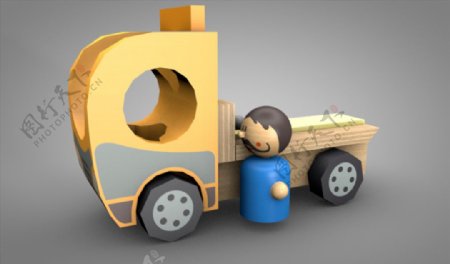 C4D模型小汽车货车图片