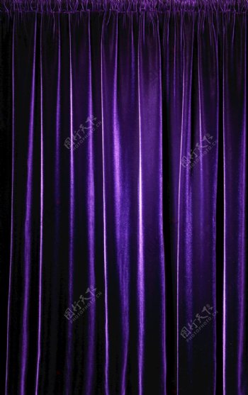 紫色背景窗帘布纹图片