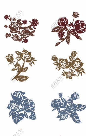 玫瑰花紋圖片