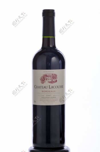 2007拉科斯城堡chateaulacousse红酒瓶子图片