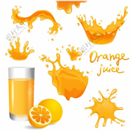 飞溅橙汁