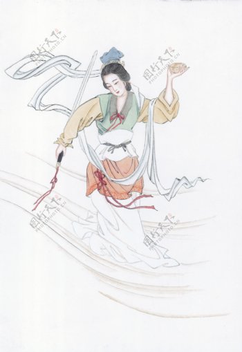 仙女舞剑图