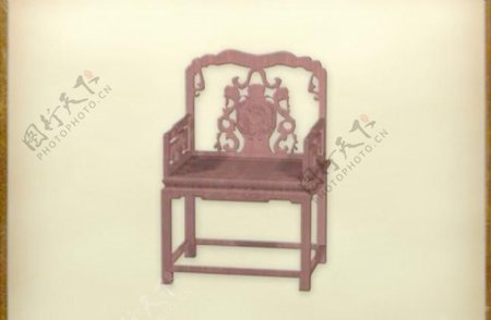 中国古典家具椅子0173D模型