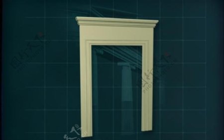 门窗构件之门窗套3D模型门窗套001