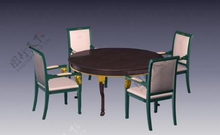 传统家具椅子3D模型A098