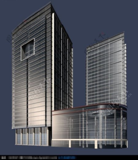 高层办公建筑模型