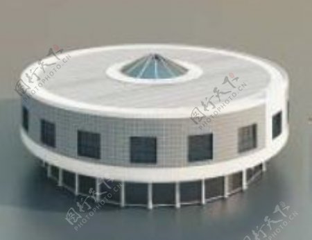室外模型体育场3d素材室外设计2