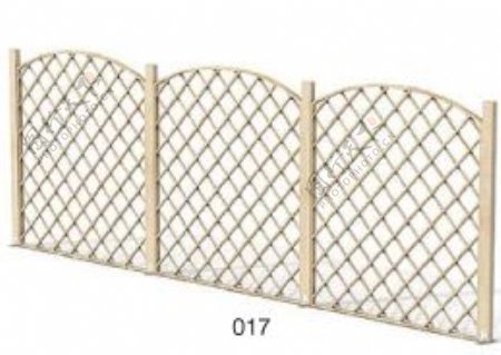 室外模型木桥和栅栏3d素材3d装修模板7
