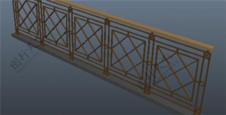 房屋桥栏游戏模型