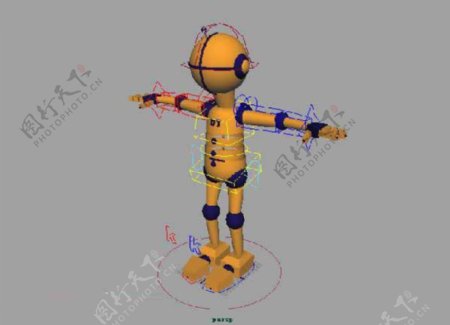 黄色机器人模型