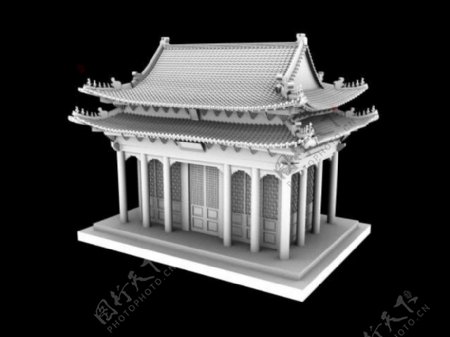 古代宫殿精细模型