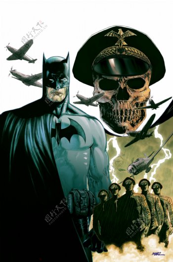 蝙蝠侠与骷髅部队图片