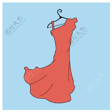 红色小礼服