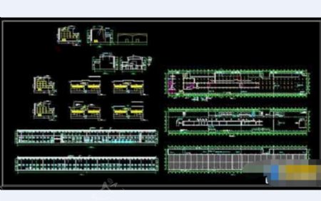 某现代化工厂建筑详细的cad设计图