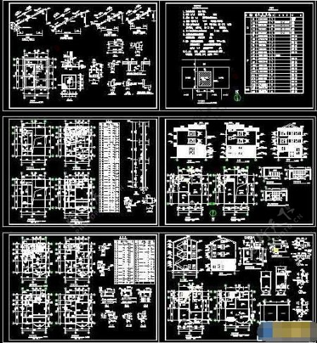 秀山花园高层住宅楼建筑设计cad施工图