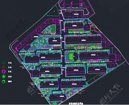 滁州市丰乐山庄添景园小区绿化改造施工图