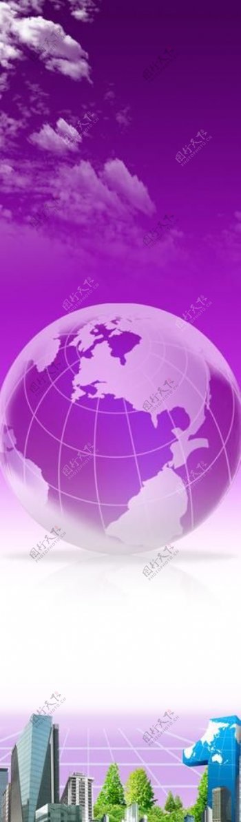 紫色易拉宝背景图图片