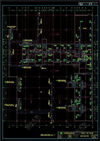 5楼组合平面图CAD图纸