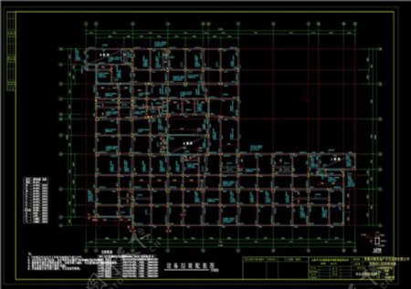 设备层梁配筋图CAD图纸