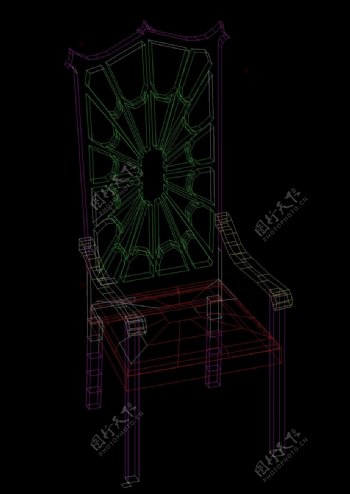 椅子素材模型cad图