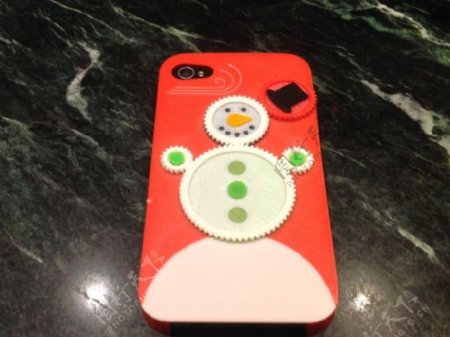 iPhone4S圣诞雪人齿轮箱