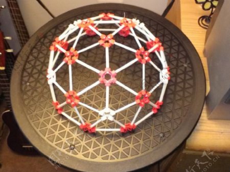 3D印刷的测地线2V的圆顶部分试剂盒