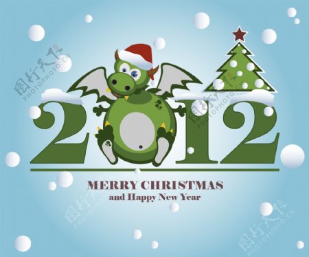2012新年圣诞设计节日素材