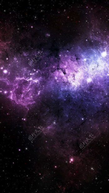 紫色渐变星空
