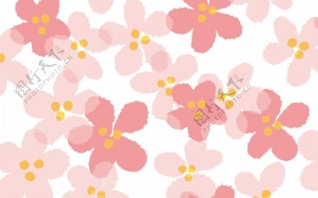 粉色小花背景