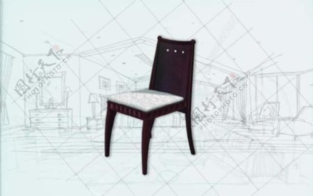 国际主义家具椅子0553D模型
