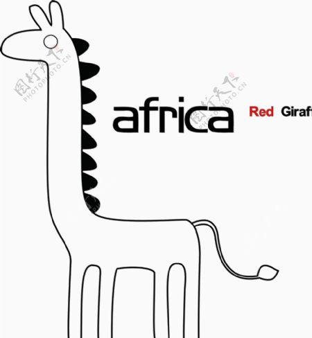 长颈鹿卡通图片