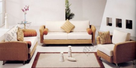 唯美现代风格组合沙发设计