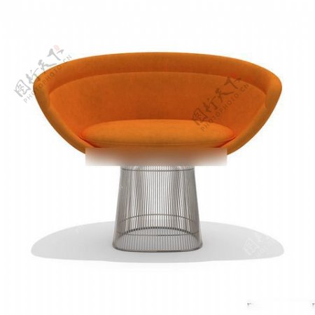 橙色椅子3D模型