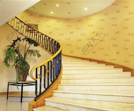 楼梯硅藻泥设计图片