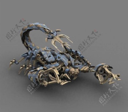 变形金刚电影版3D模型Scorponok撒克