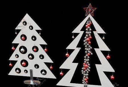 抽象的圣诞树挂球装饰christmastree