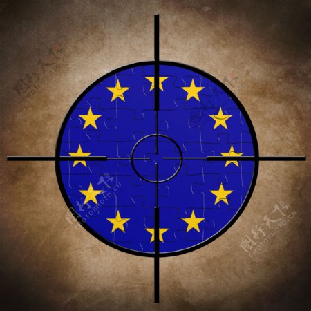 欧盟拼图旗靶