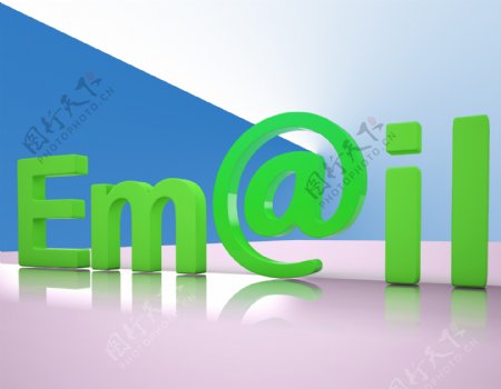 电子邮件显示电子邮件信件或接触