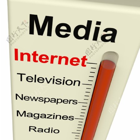 网络媒体的营销方案表显示如电视和报纸