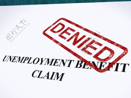 失业保险索赔否认邮票显示社会保障福利拒绝