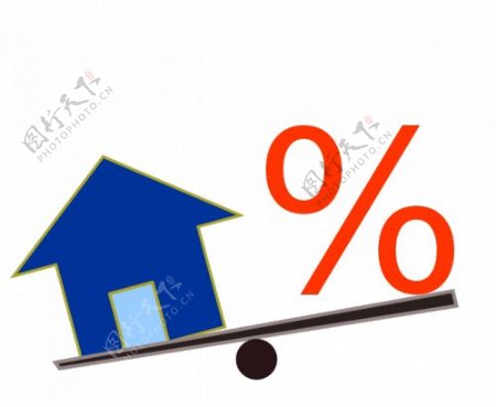 住房贷款的矢量图形
