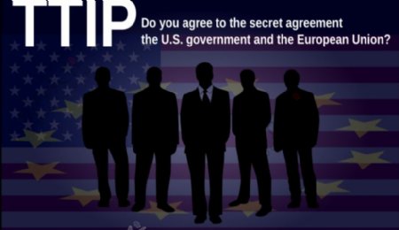 TTIP抗议海报矢量图像